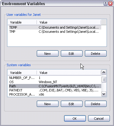 variable settings